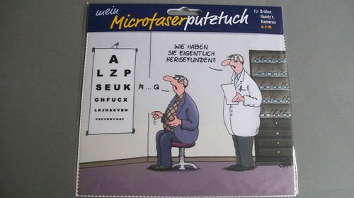 Uli Stein Brillenputztuch Mikrofachertuch zum Brille putzen Wir haben es herausgefunden ... von Gerd Koch