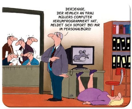 Uli Stein Mousepad Frau Müllers Computer von Gerd Koch