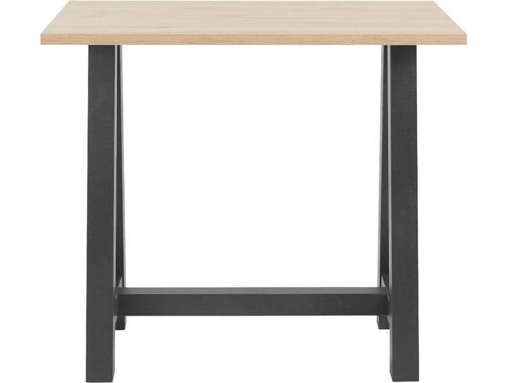 Bartisch MÄUSBACHER, schwarz (schwarzstahl, asteichefarben, schwarzstahl), B:120cm H:105cm T:70cm, Tische, Bartisch, Gestell in A-Form (Breite 120, 140 oder 160 cm) von Gerd-Mäusbacher