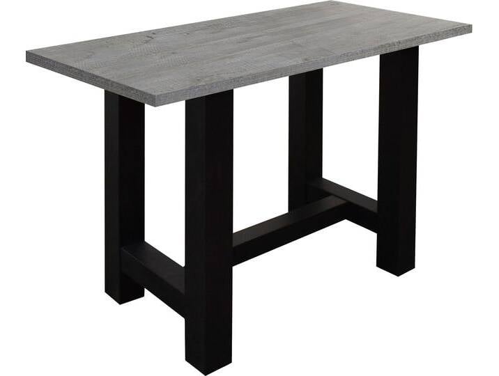 Bartisch MÄUSBACHER, schwarz (schwarzstahl, betonfarben, schwarzstahl), B:120cm H:105cm T:70cm, Tische, Bartisch, Gestell in U-Form (Breite 120, 140 oder 160 cm) von Gerd-Mäusbacher