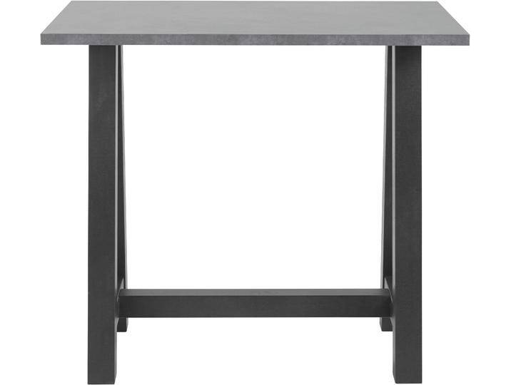 Bartisch MÄUSBACHER, schwarz (schwarzstahl, graphitfarben, schwarzstahl), B:120cm H:105cm T:70cm, Tische, Bartisch, Gestell in A-Form (Breite 120, 140 oder 160 cm) von Gerd-Mäusbacher