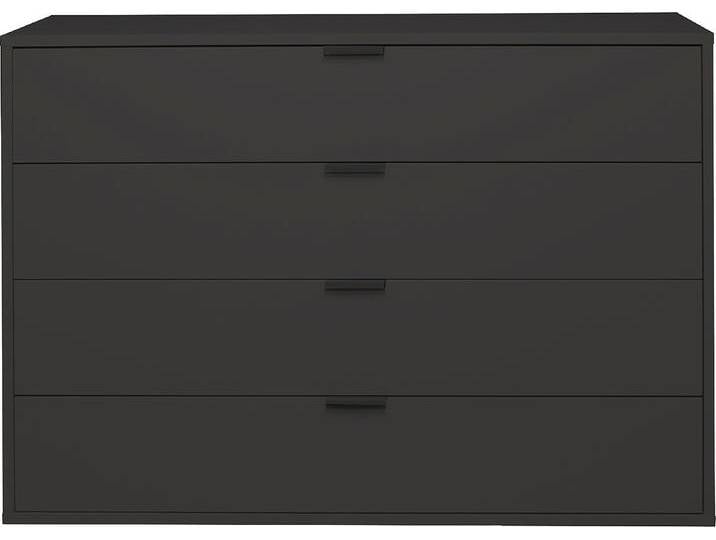 Kommode MÄUSBACHER Bonnie TOPSELLER , grau (anthrazit matt lack), B:119cm H:87cm T:45cm, Holzwerkstoff, Sideboards, Höhenverstellbare Kommode von Gerd-Mäusbacher