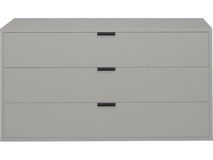 Kommode MÄUSBACHER Bonnie TOPSELLER , grau (kreidgrau matt), B:119cm H:67cm T:45cm, Holzwerkstoff, Sideboards, Kommode mit 3 Schubkästen von Gerd-Mäusbacher