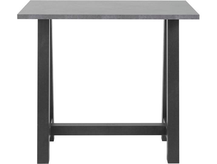 Mäusbacher Bartisch, Gestell in A-Form (Breite 120, 140 oder 160 cm), grau schwarz, 120 cm, schwarzstahl/graphitfarben von Gerd-Mäusbacher