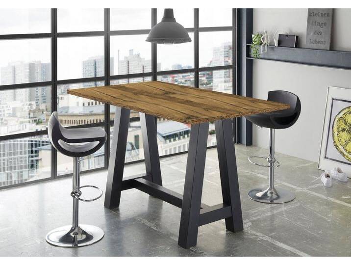 Mäusbacher Bartisch, Gestell in A-Form (Breite 120, 140 oder 160 cm), schwarz, 140 cm, schwarzstahl/schwarzstahlfarben von Gerd-Mäusbacher