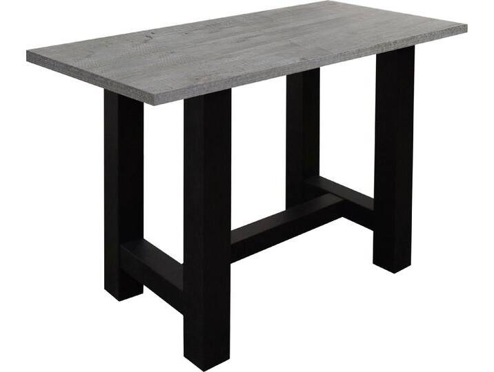 Mäusbacher Bartisch, Gestell in U-Form (Breite 120, 140 oder 160 cm), grau schwarz, 120 cm, schwarzstahl/betonfarben von Gerd-Mäusbacher