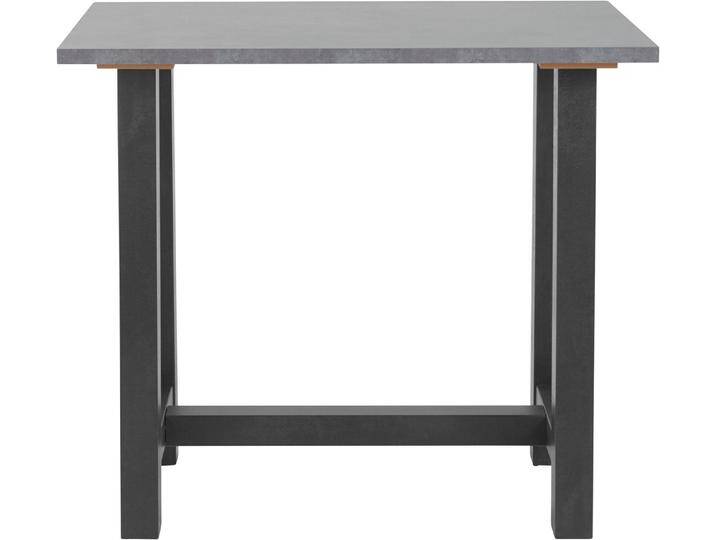 Mäusbacher Bartisch, Gestell in U-Form (Breite 120, 140 oder 160 cm), grau schwarz, 120 cm, schwarzstahl/graphitfarben von Gerd-Mäusbacher