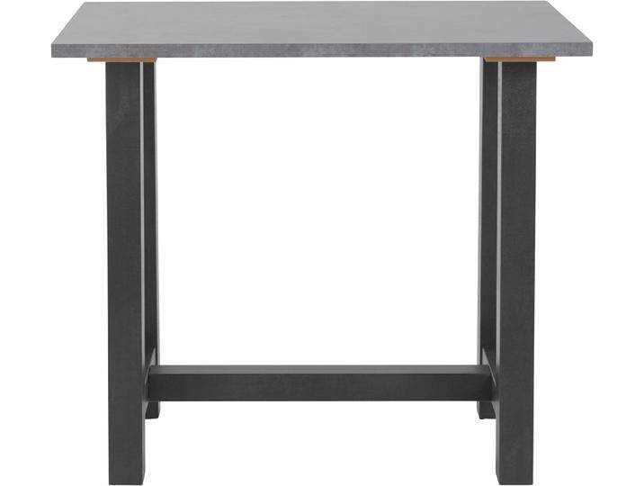 Mäusbacher Bartisch, Gestell in U-Form (Breite 120, 140 oder 160 cm), grau schwarz, 140 cm, schwarzstahl/graphitfarben von Gerd-Mäusbacher