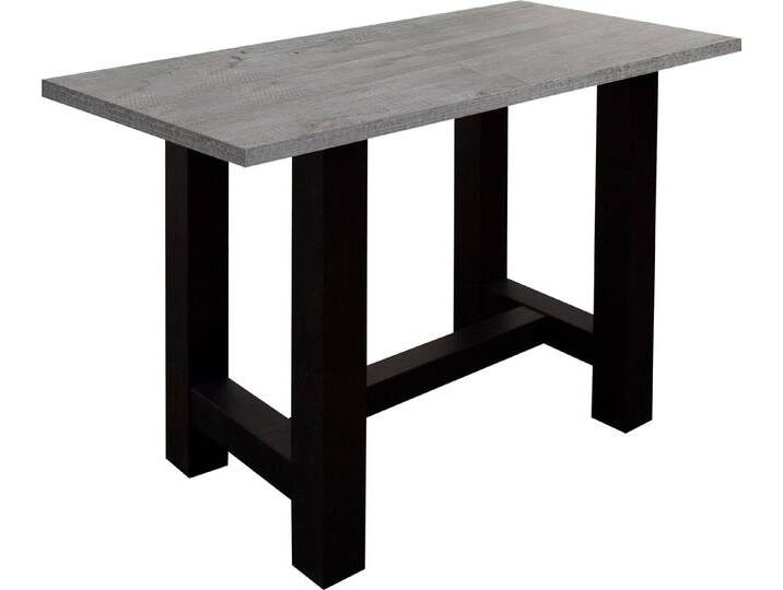 Mäusbacher Bartisch, Gestell in U-Form (Breite 120, 140 oder 160 cm), grau schwarz, 160 cm, schwarzstahl/betonfarben von Gerd-Mäusbacher