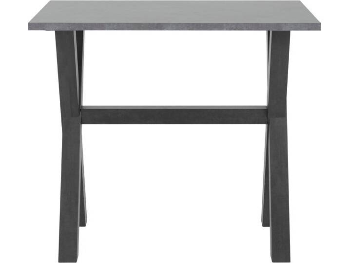 Mäusbacher Bartisch, Gestell in X-Form (Breite 120, 140 oder 160 cm), grau schwarz, 120 cm, schwarzstahl/graphitfarben von Gerd-Mäusbacher