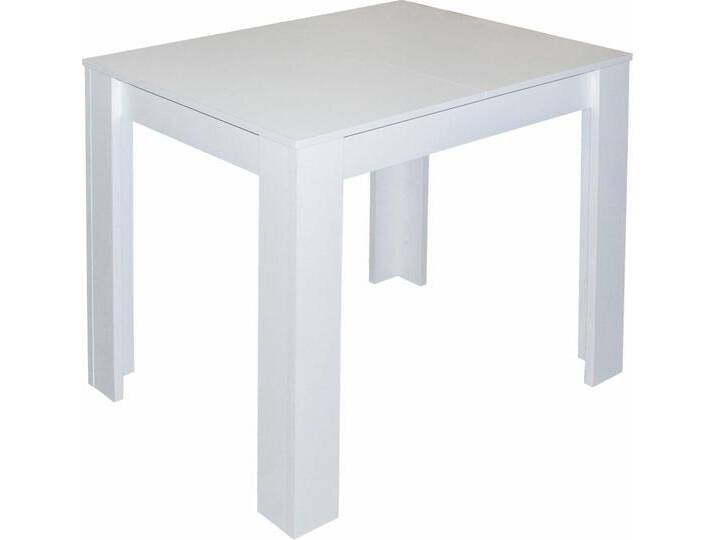 Mäusbacher Esstisch, Breite 80/110/120 cm mit Auszug, weiß, weiß matt von Gerd-Mäusbacher