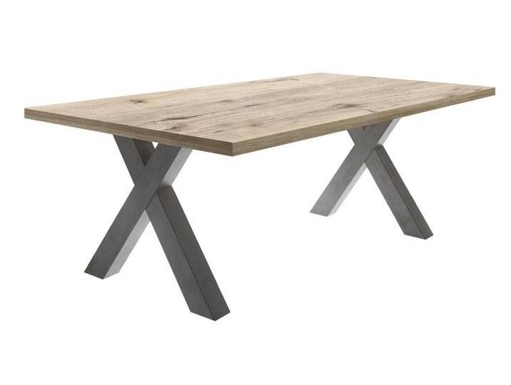 Mäusbacher Esstisch Mister, TOPSELLER! (OTTOS Choice), Gestell in X-Form, braun, Tischplatte: Sandeichefarben von Gerd-Mäusbacher