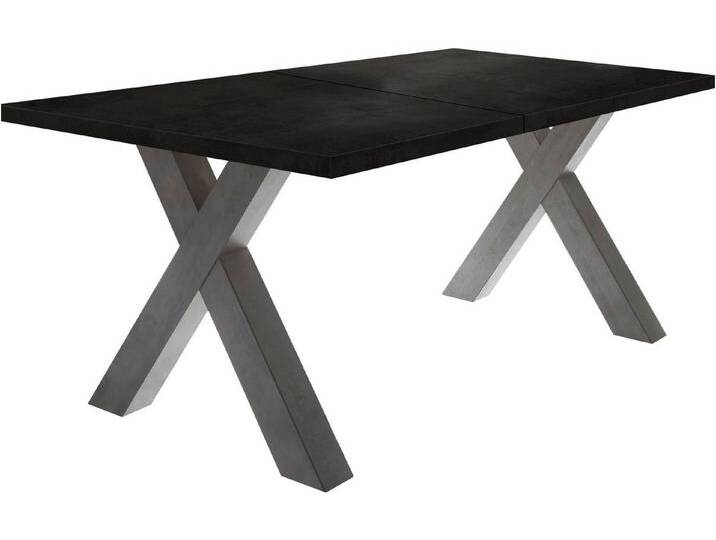 Mäusbacher Esstisch Mister TOPSELLER! (OTTOs Choice), mit Auszug (160-210 cm), Gestell in X-Form, schwarz, Gestell: Graphitfarben von Gerd-Mäusbacher