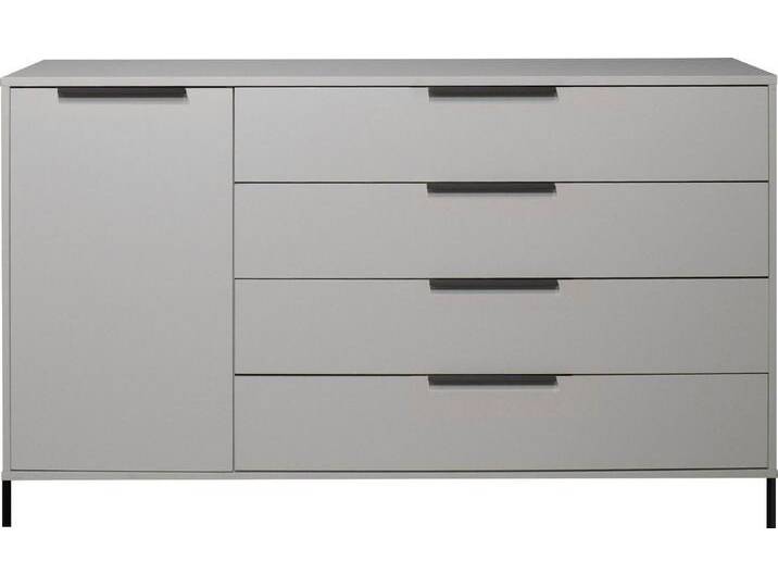 Mäusbacher Highboard Bonnie TOPSELLER! (OTTOs Choice), Board mit Quadratgestell, grau, kreidegrau matt lack von Gerd-Mäusbacher