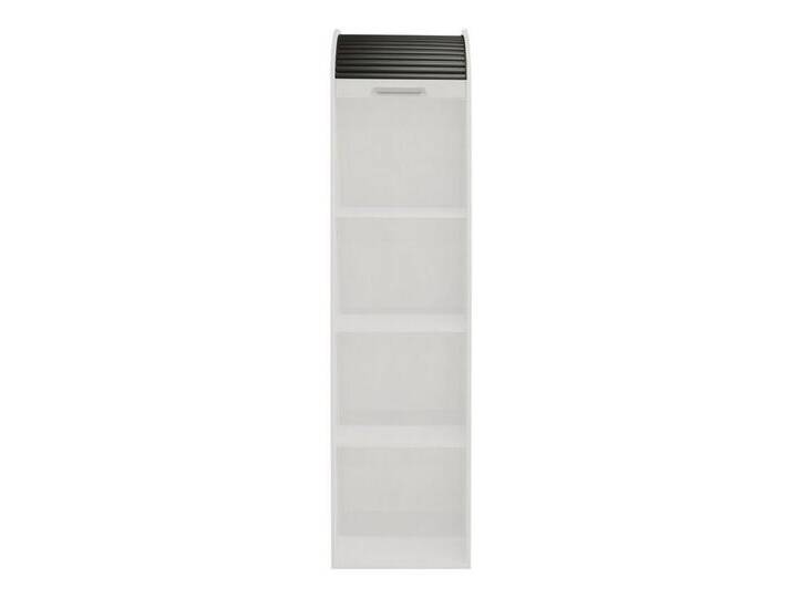 Mäusbacher Jalousieschrank in weiß matt lack / graphit mit 2 Einlegeböden (BxHxT: 46x192x44 cm) von Gerd-Mäusbacher