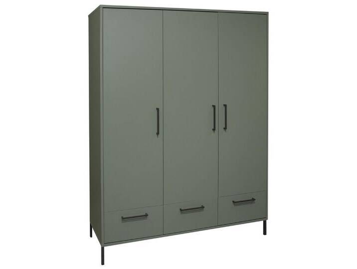 Mäusbacher Kleiderschrank in pine green matt - 148x195x51cm (BxHxT) von Gerd-Mäusbacher