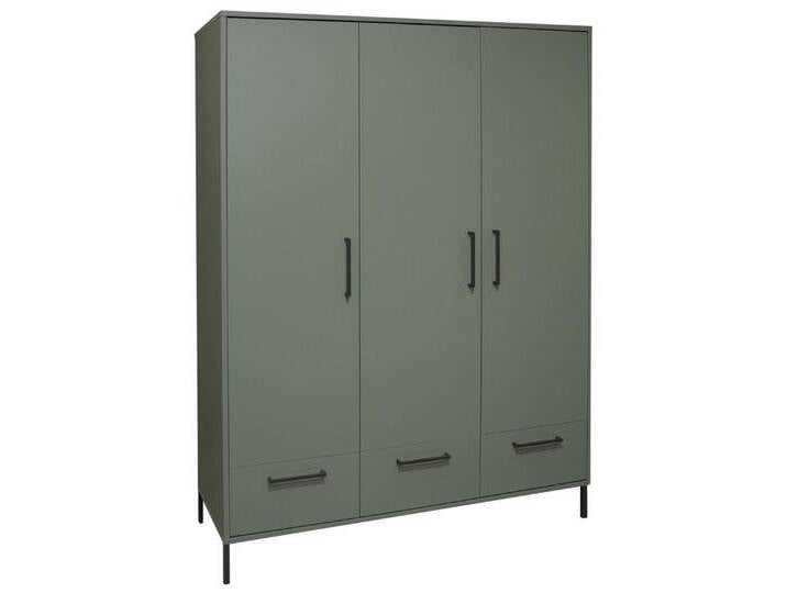 Mäusbacher Kleiderschrank in pine green matt - 148x195x51cm (BxHxT) von Gerd-Mäusbacher