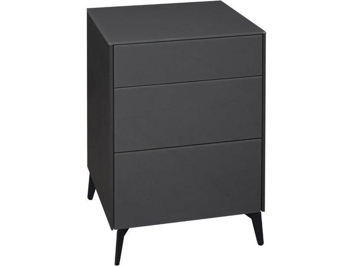 Mäusbacher Kommode Imola TOPSELLER! (OTTOs Choice), Kommode mit Glasfront und Glasoberplatte, grau, anthrazit matt lack / glas anthrazit glanz von Gerd-Mäusbacher