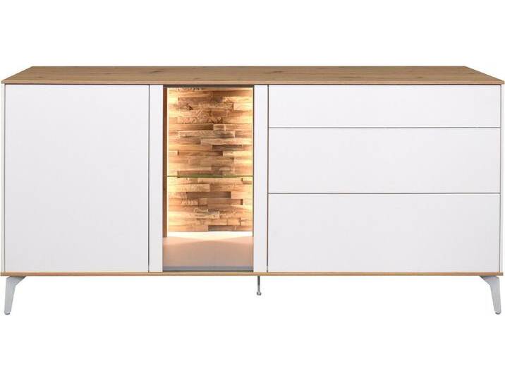 Mäusbacher Lowboard, Faro Lowboard B 169 cm, inkl.Beleuchtung, Push to open, Metallfüße von Gerd-Mäusbacher