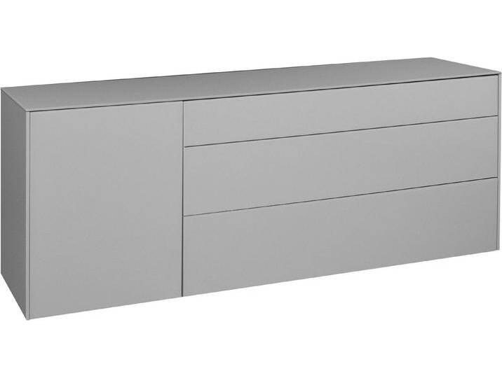 Mäusbacher Lowboard Imola TOPSELLER! (OTTOs Choice), Lowboard, mit Glasfront und Glasoberplatte, 1 Schublade, grau von Gerd-Mäusbacher
