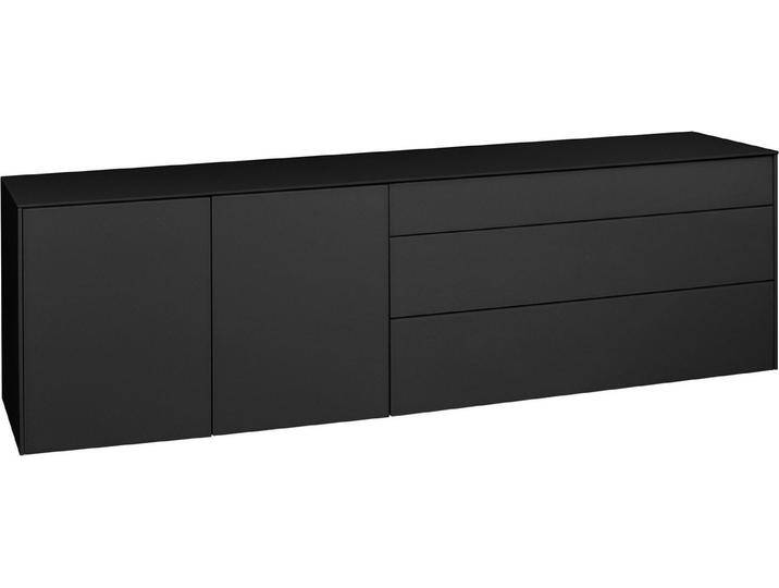 Mäusbacher Lowboard Imola TOPSELLER! (OTTOs Choice), Lowboard mit Glasfront und Glasoberplatte, grau, anthrazit matt lack / glas anthrazit glanz von Gerd-Mäusbacher