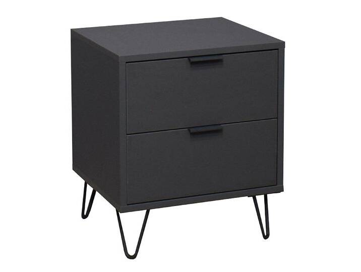 Mäusbacher Nachtkommode in anthrazit matt lack - 51x60x45cm (BxHxT) von Gerd-Mäusbacher
