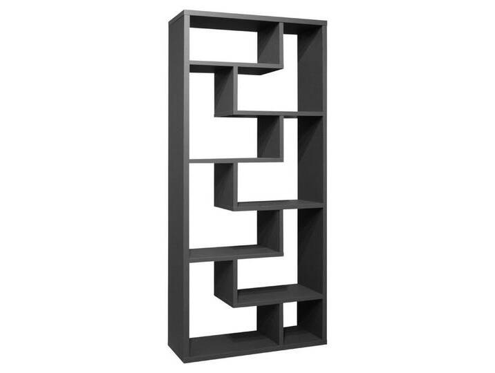 Mäusbacher Regal TETRIX, Anthrazit matt, 8 Ablagefächer, Made in Germany, B 90 x H 199 x T 33 cm, grau von Gerd-Mäusbacher