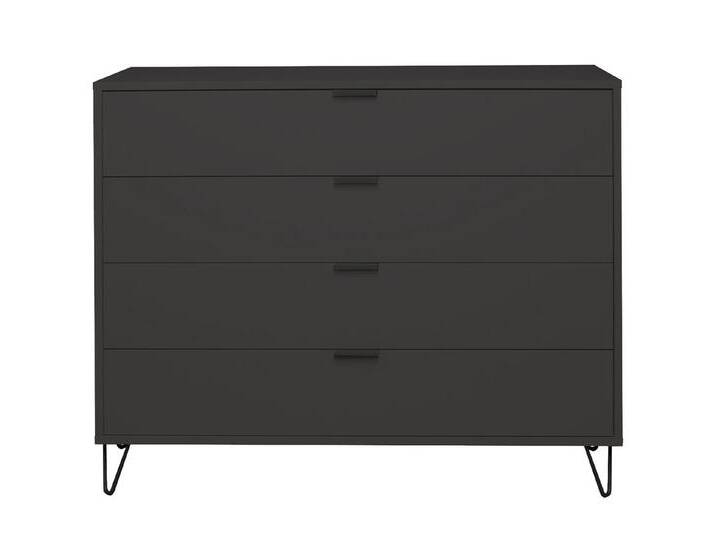 Mäusbacher Schubkastenkommode in anthrazit matt lack - 119x101x45cm (BxHxT) von Gerd-Mäusbacher