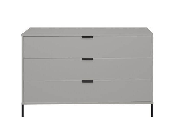 Mäusbacher Schubkastenkommode in kreidegrau matt lack - 119x80x45cm (BxHxT), grau von Gerd-Mäusbacher