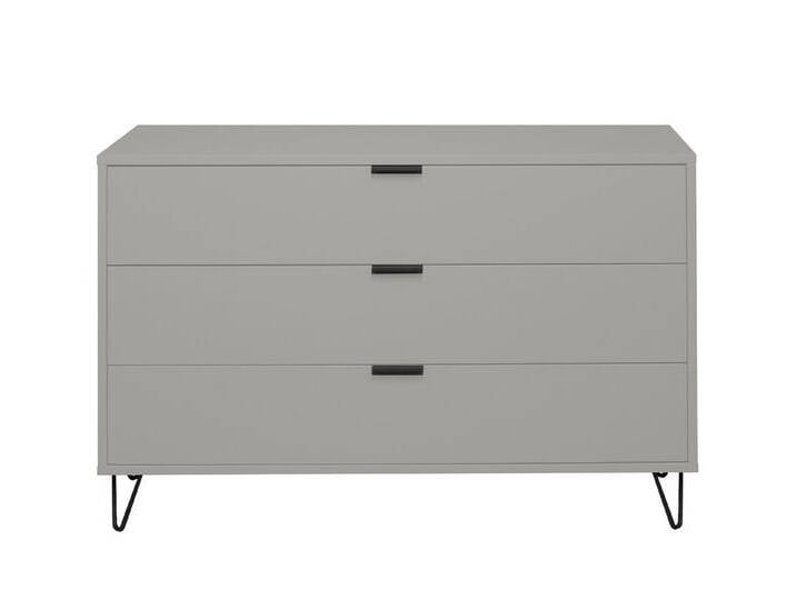 Mäusbacher Schubkastenkommode in kreidegrau matt lack - 119x80x45cm (BxHxT), grau von Gerd-Mäusbacher