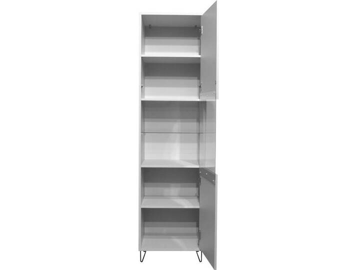 Mäusbacher Standvitrine Bonnie TOPSELLER! (OTTOs Choice) Vitrine mit wechselbarem Türanschlag, grau, kreidegrau matt lack von Gerd-Mäusbacher