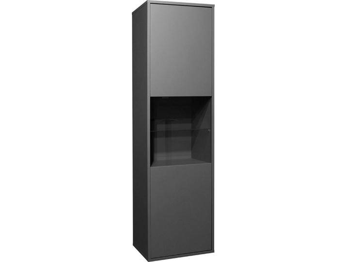 Mäusbacher Standvitrine Bonnie TOPSELLER! (OTTOs Choice) Vitrine mit wechselbarem Türanschlag, schwarz, anthrazit matt lack von Gerd-Mäusbacher