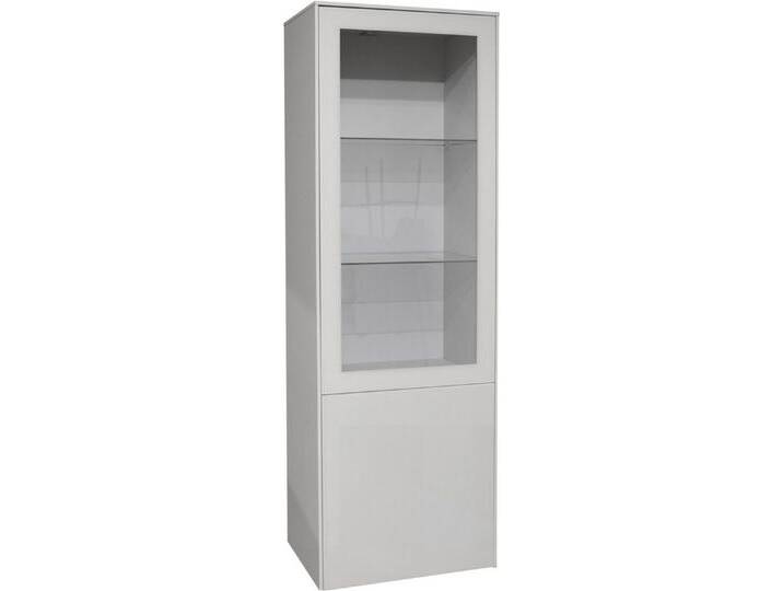 Mäusbacher Standvitrine Imola TOPSELLER! (OTTOs Choice) Vitrine mit Glas- und Holztür, grau, kreidegrau matt lack von Gerd-Mäusbacher