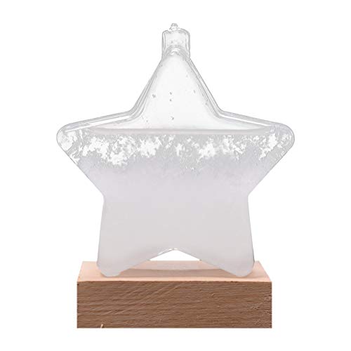 Sturmglas Wettervorhersage, Kreative Sternförmige Glasflasche, Wettervorhersage Mit Holzsockel, Für Büro, Zuhause, Desktop Dekoration, Valentinstagsgeschenk Sturmglas Wettervorhersage, Kreative Sternförmige Glasflasche, Wettervorhersage Mit Holzsockel, Für Büro, Zuhause, Desktop Dekoration, Valentinstagsgeschenk von Gereton