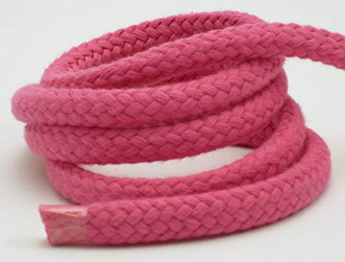 Baumwollkordel 10mm, geflochtene Kordel, Hoodie, Meterware, 1meter, nähen (Rose pink) von Gerhardt