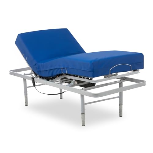 Geriafy - Lattenrost elektrisch verstellbar mit verstellbaren Füßen und viscoelastischer Matratze (90x190) von Geriafy