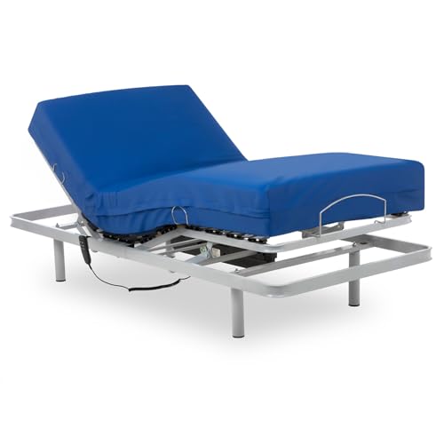 Geriafy Elektrisches Gelenkbett mit Matratze Professional HR | wasserdichter Bezug | 90 x 200 cm von Geriafy