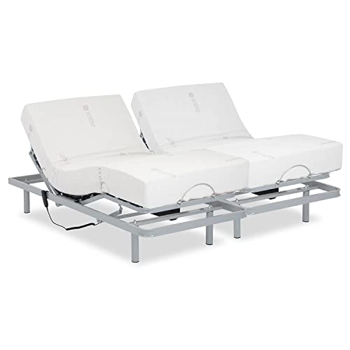 Gerialife Doppelbett mit Matratze Visco Tencel (160 x 200), 160x200 von Gerialife