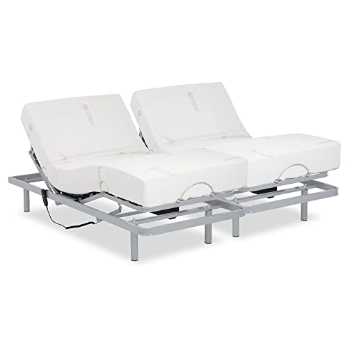 Gerialife Doppelbett mit Matratze Visco Tencel (180 x 200), 180x200 von Gerialife