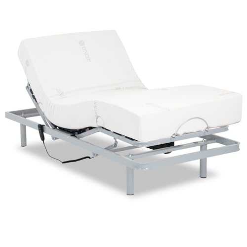 Gerialife - Lattenrost elektrisch verstellbar | Orthopädische matratze 20 cm. Visco Tencel (80x190, Kabelsteuerung) von Gerialife