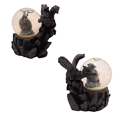 Set Drachen Figur Schneekugel - 2er Set Drachen Fantasy Gothic Schüttelkugel 7cm | Gerichte Wahl Set Drachen Figur Schneekugel - 2er Set Drachen Fantasy Gothic Schüttelkugel 7cm | Gerichte Wahl von GerichteKeuze