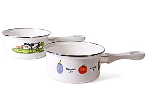 Gerimport Emaillierter Stielkasserolle, 16 cm, sortiert 1 von Gerimport
