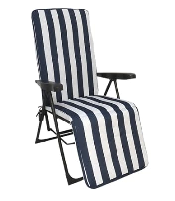 Gerimport Kerany Liegestuhl aus Stahl, 5 Pos, 5 cm von Gerimport