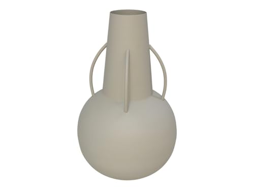 Gerimport Olivia Metallvase mit Griffen, 32 cm, Grau Gerimport Olivia Metallvase mit Griffen, 32 cm, Grau von Gerimport