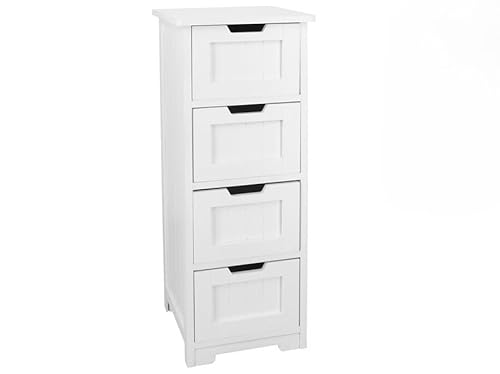 Gerimport Ulises Badezimmerschrank, 30 x 30 x 82,5 cm, Weiß von Gerimport