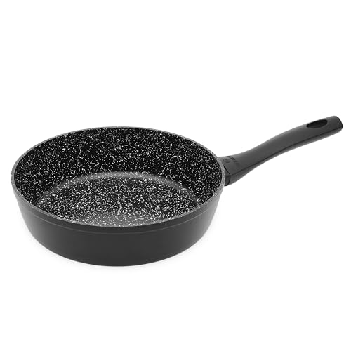 Gerlach Granitex Pfanne Keramik Beschichtet Bratpfanne Keramikpfanne Induktionsgeeignet Für Elektro Gas Keramik Induktion Herd Küche Küchenzubehör 24 cm von Gerlach