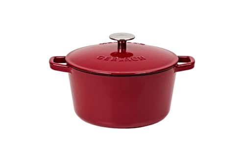 Gerlach 1760 Gusseisen Topf 3 l Gusseisen Bräter Mit Deckel Cocotte Für Alle Herdarten Backofen Bordeaux Natur Iron Gerlach 1760 Gusseisen Topf 3 l Gusseisen Bräter Mit Deckel Cocotte Für Alle Herdarten Backofen Bordeaux Natur Iron von Gerlach