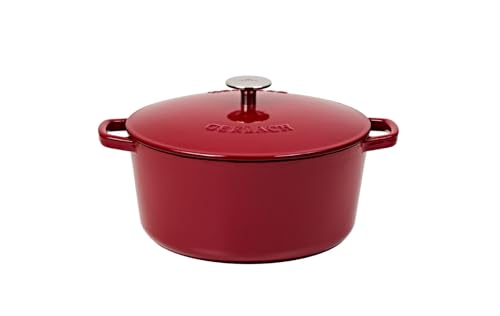 Gerlach 1760 Gusseisen Topf 5 l Gusseisen Bräter Mit Deckel Le Creuset Cocotte Für Alle Herdarten Backofen Bordeaux Natur Iron, Kastanienbraun Gerlach 1760 Gusseisen Topf 5 l Gusseisen Bräter Mit Deckel Le Creuset Cocotte Für Alle Herdarten Backofen Bordeaux Natur Iron, Kastanienbraun von Gerlach