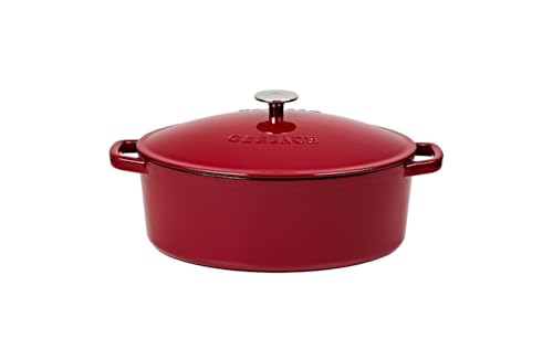 Gerlach 1760 Gusseisenpfanne 5,5 l Gusseisen Bräter Mit Deckel Cocotte Für Alle Herdarten Backofen Bordeaux Natur Iron Gerlach 1760 Gusseisenpfanne 5,5 l Gusseisen Bräter Mit Deckel Cocotte Für Alle Herdarten Backofen Bordeaux Natur Iron von Gerlach