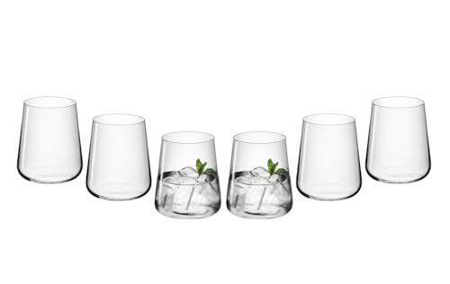 Gerlach 1760 Gläser Set 6 Stück 430 ml Trinkgläser Wassergläser Cocktailgläser Saftgläser Glas Dessert Spülmaschinenfest Modern von Gerlach